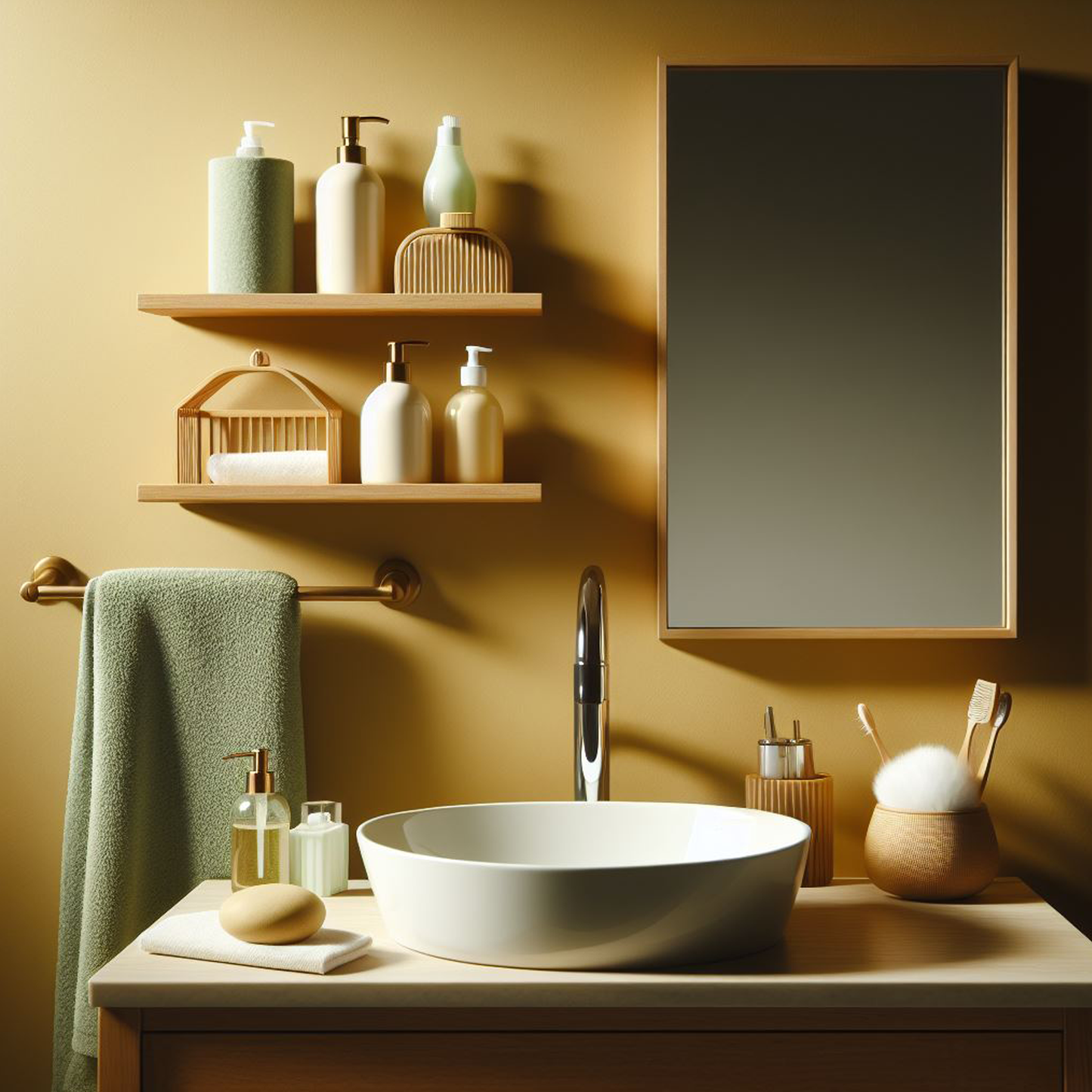 marblehead gold painted bathroom