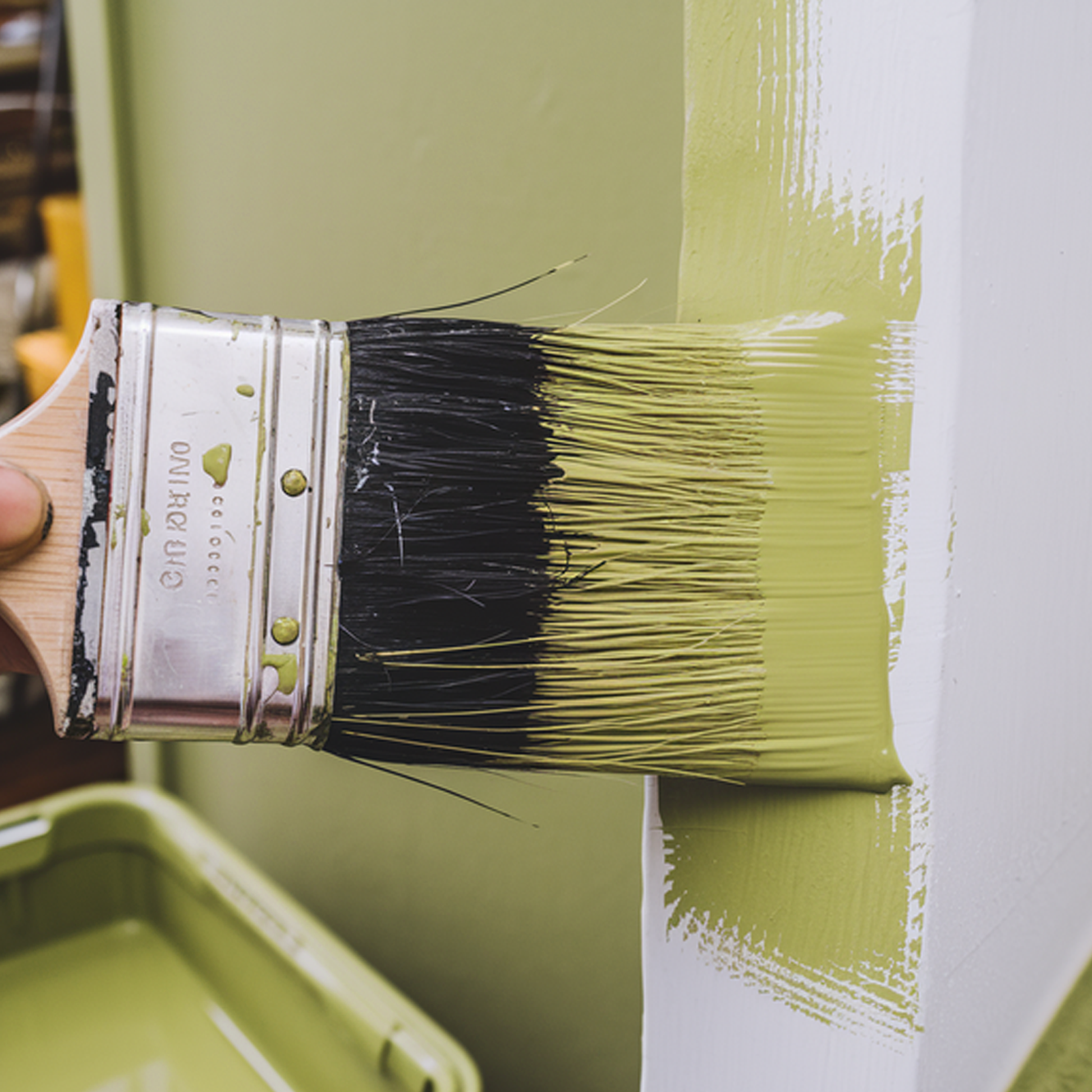 martini olive paint brush