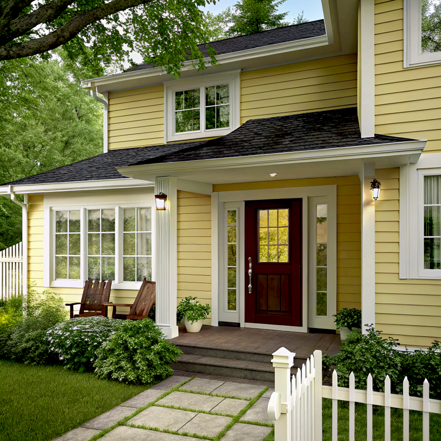 meadow view painted exterior