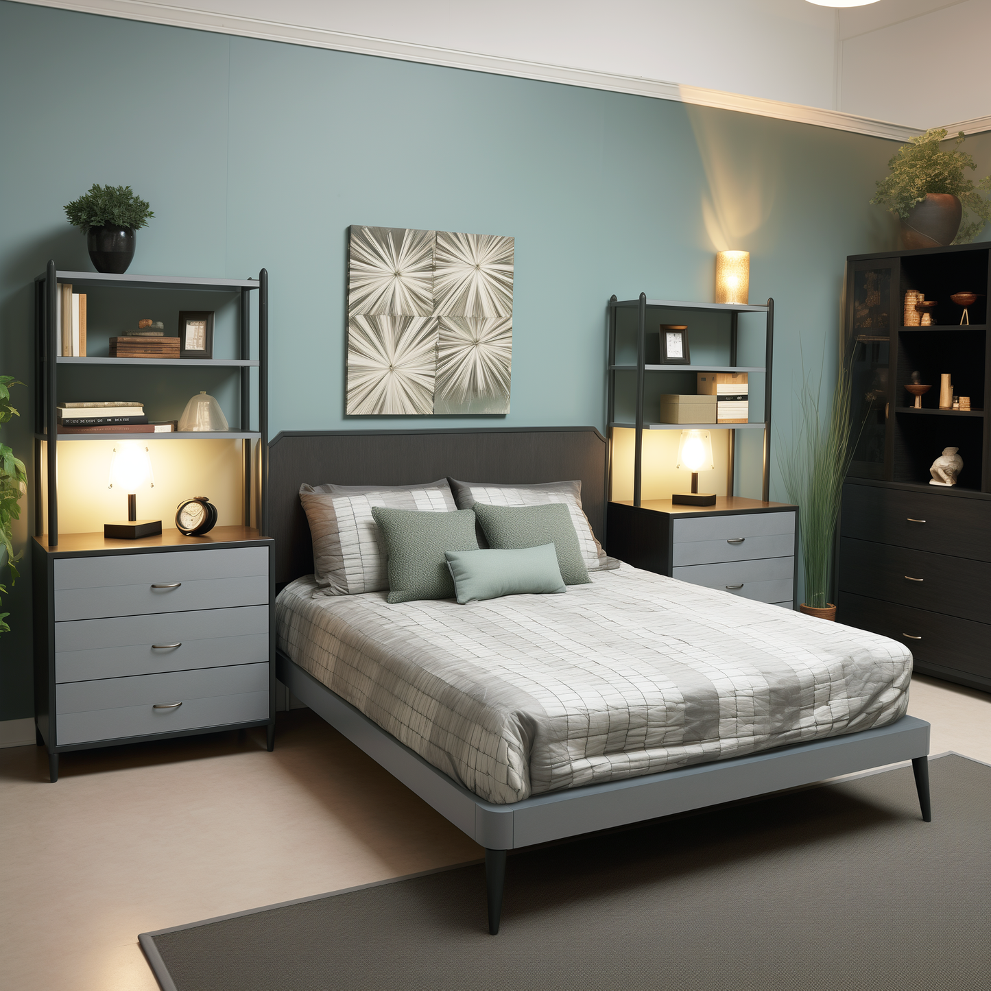 mount saint anne painted bedroom