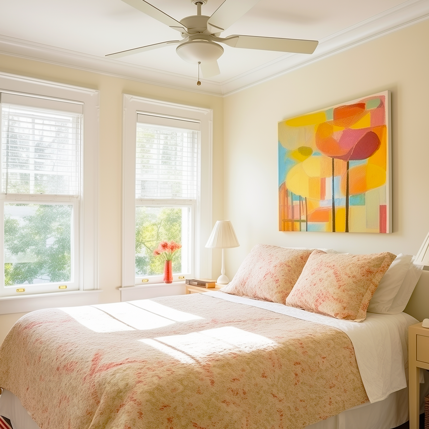 navajo white painted bedroom