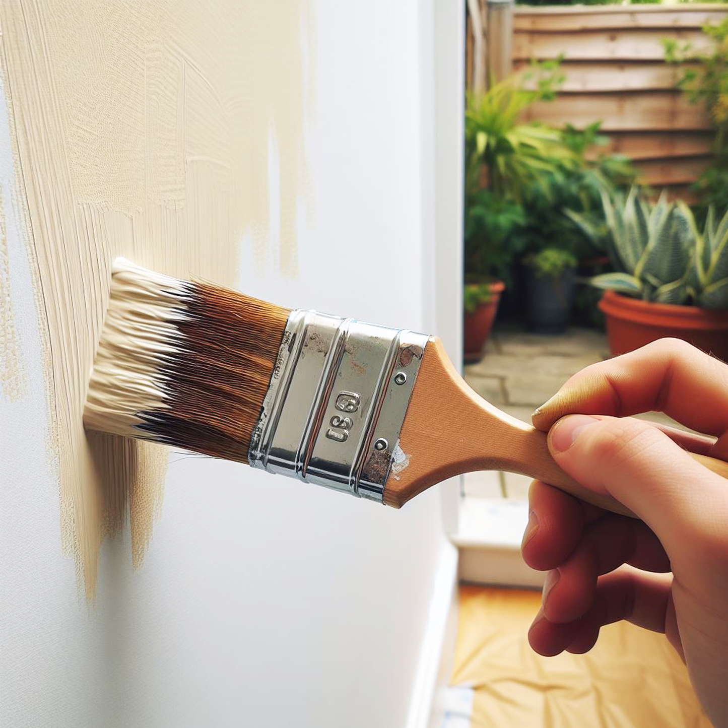 navajo white paint brush