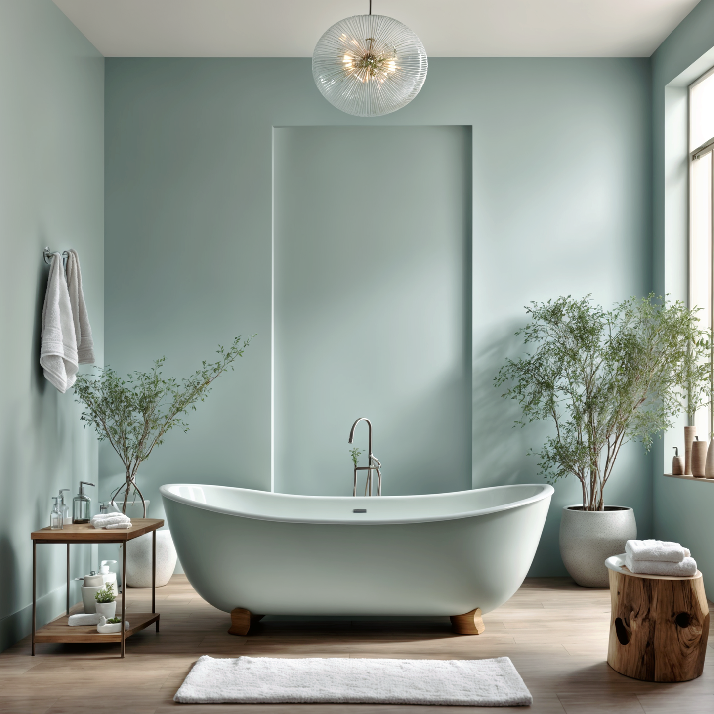 palladian blue painted bathroom