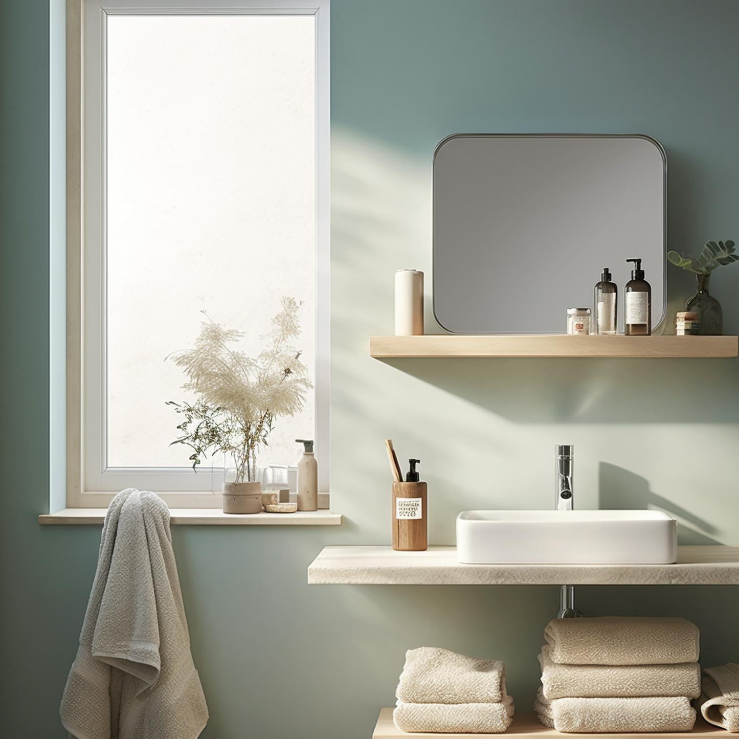 pleasant valley painted bathroom