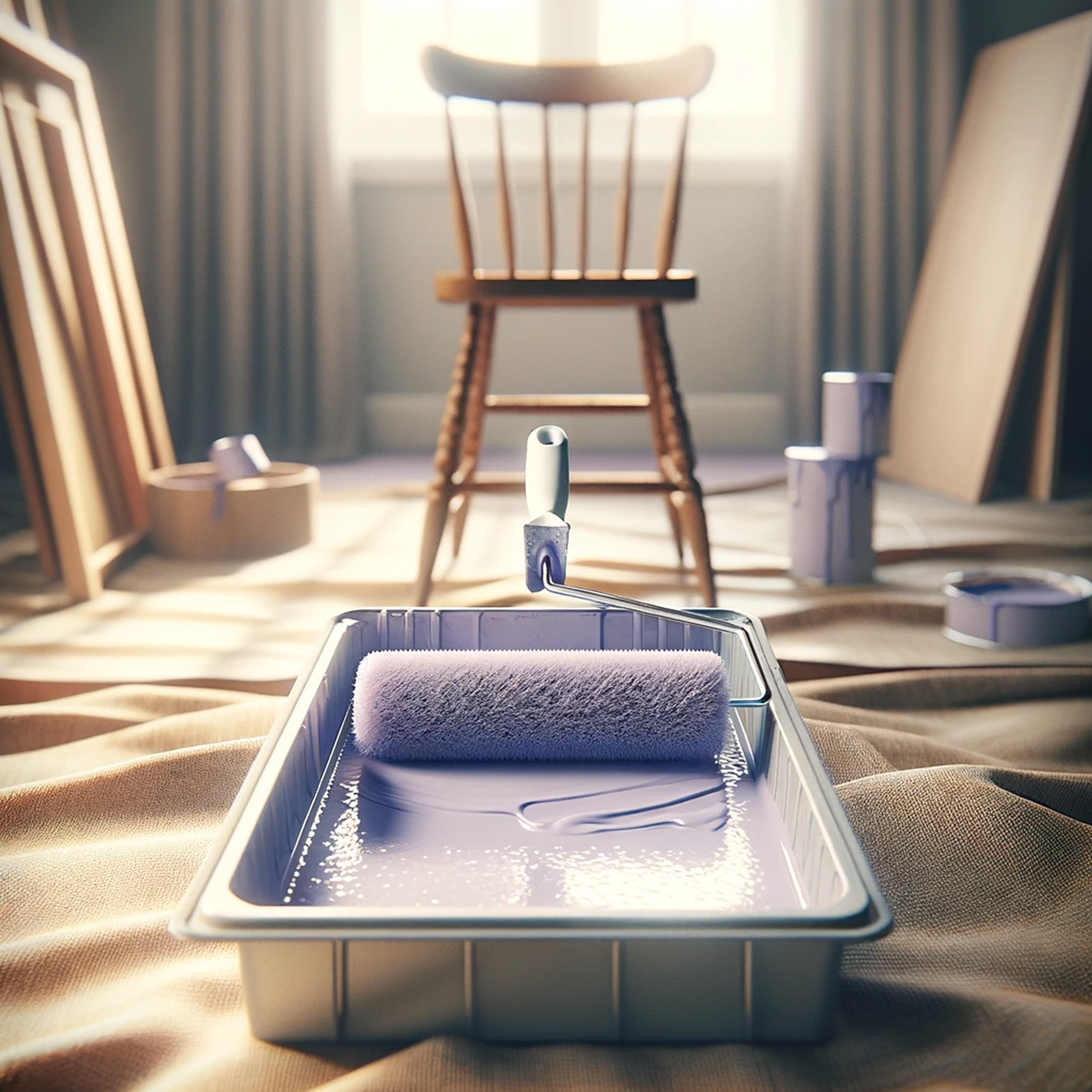 porcelain roller in tray