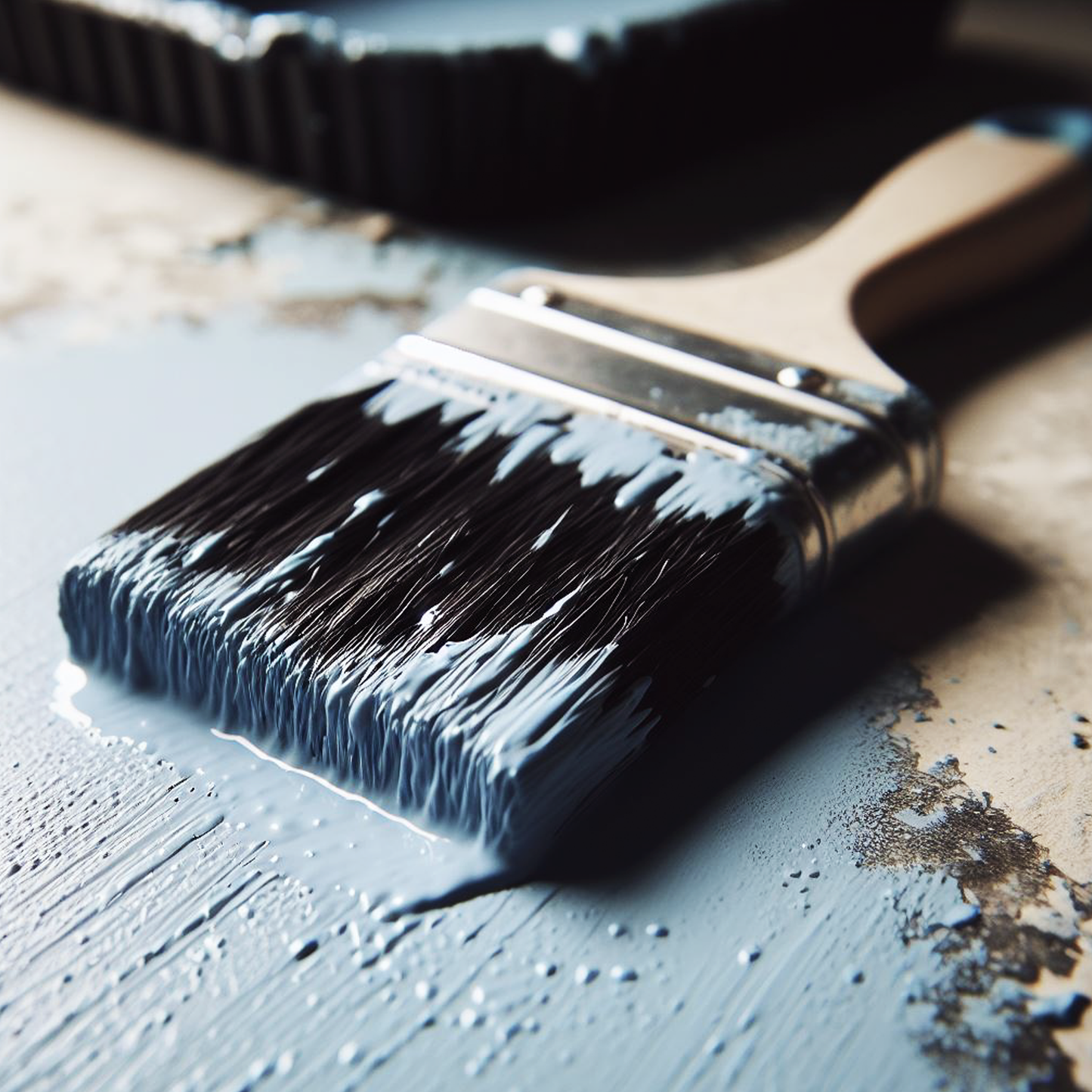 purple lace paint brush