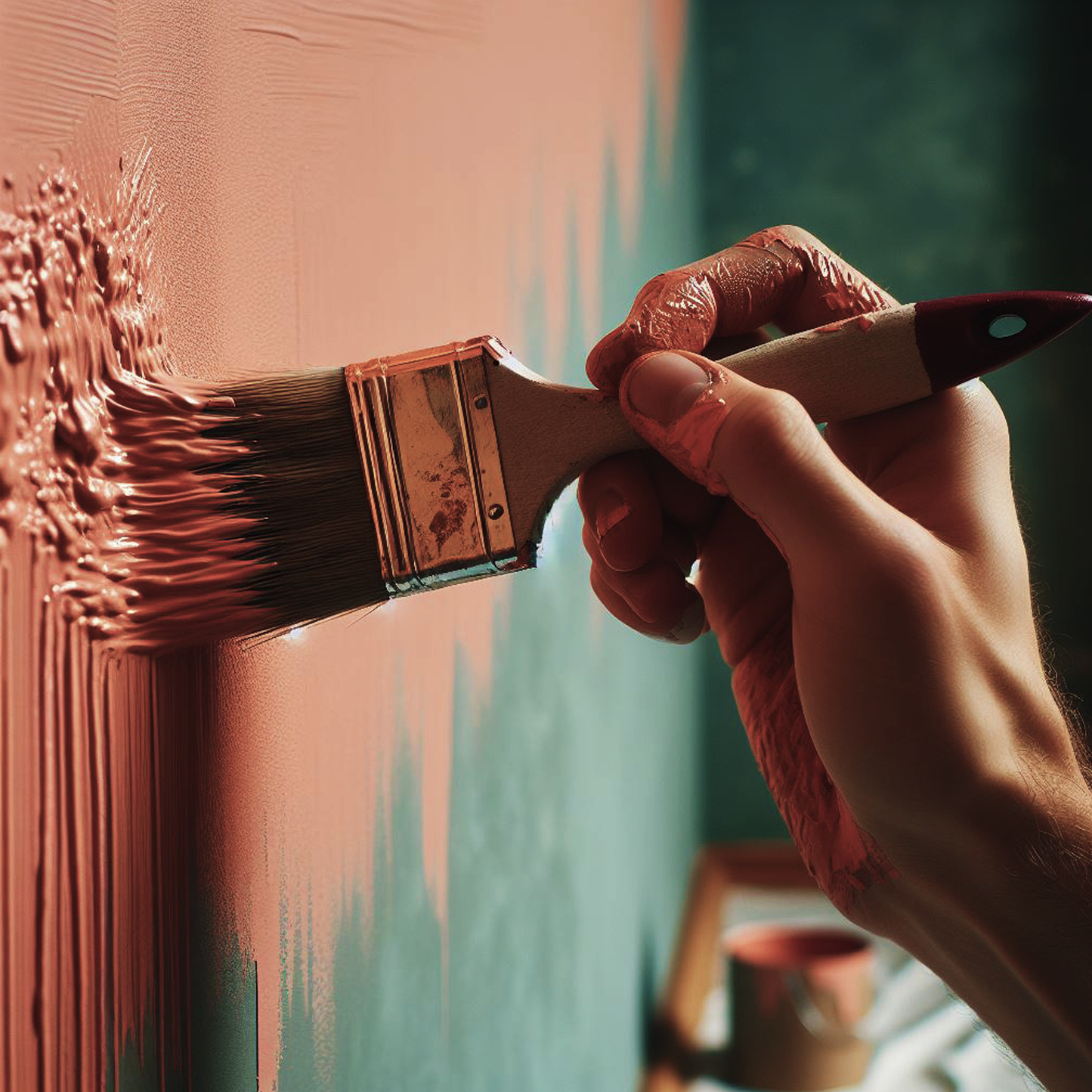 red point sand paint brush