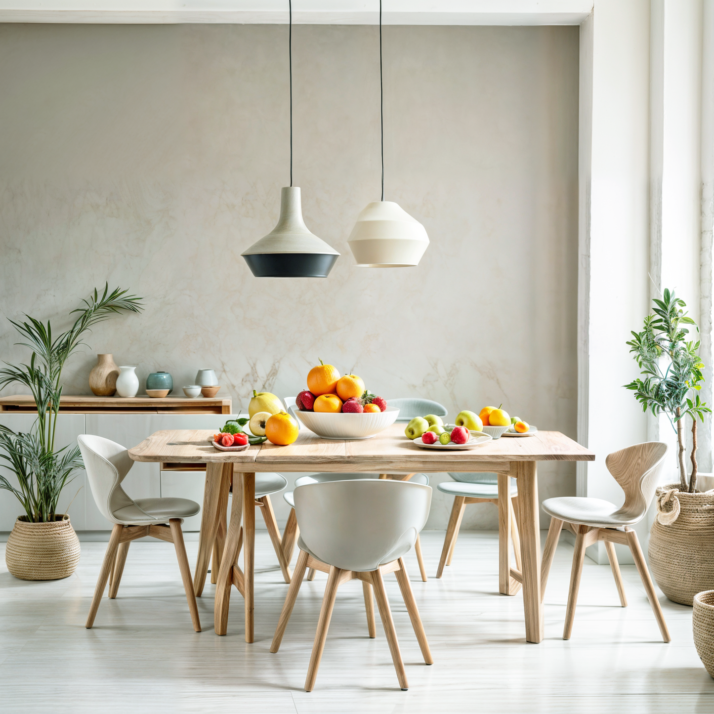 sea salt painted dinning room