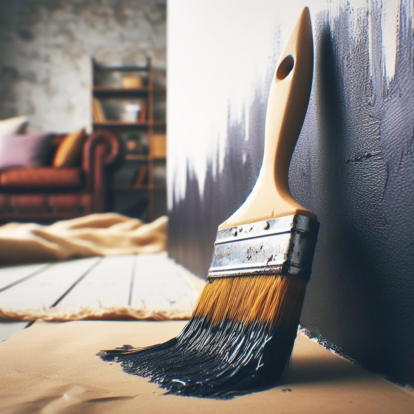 soot paint brush
