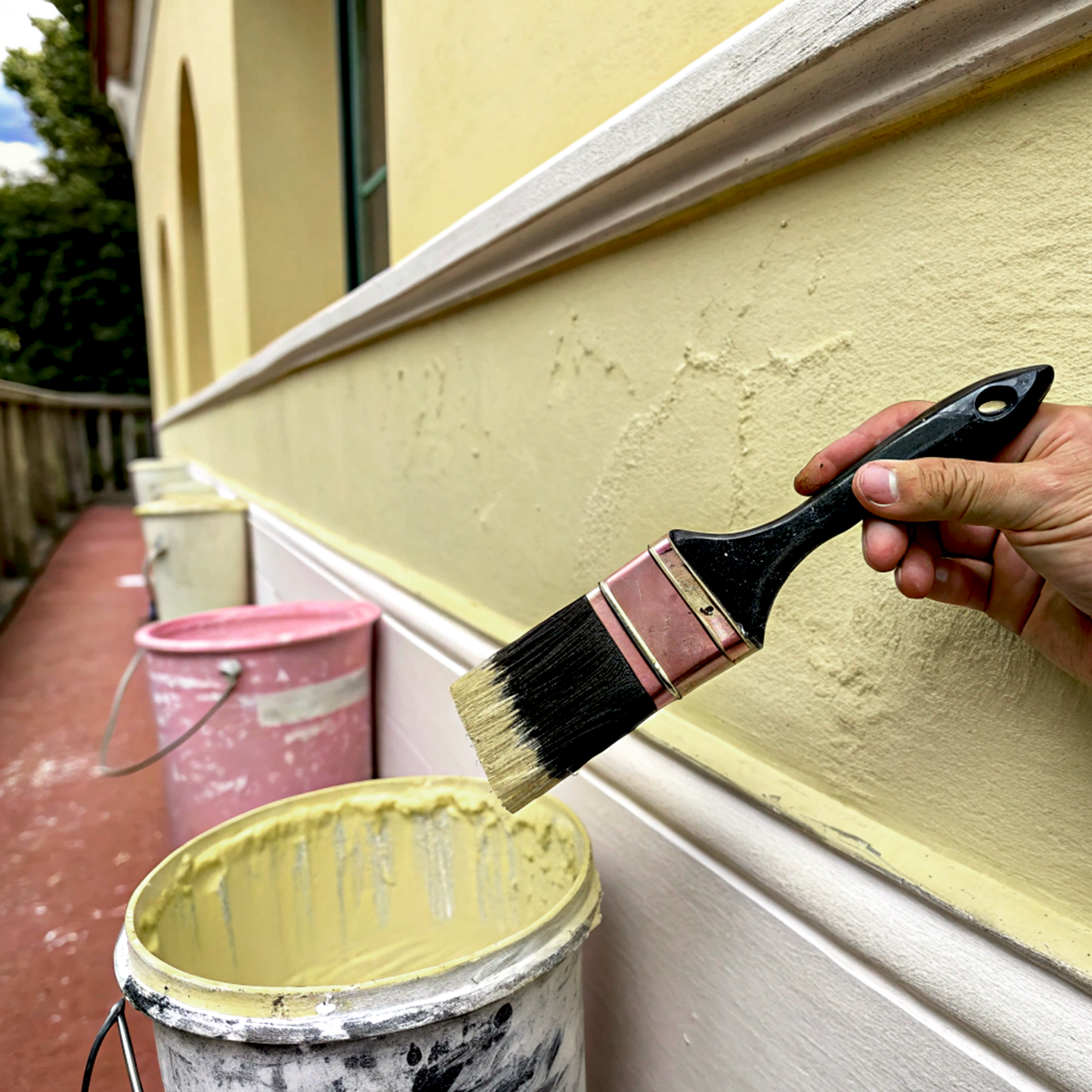 spring dust paint brush