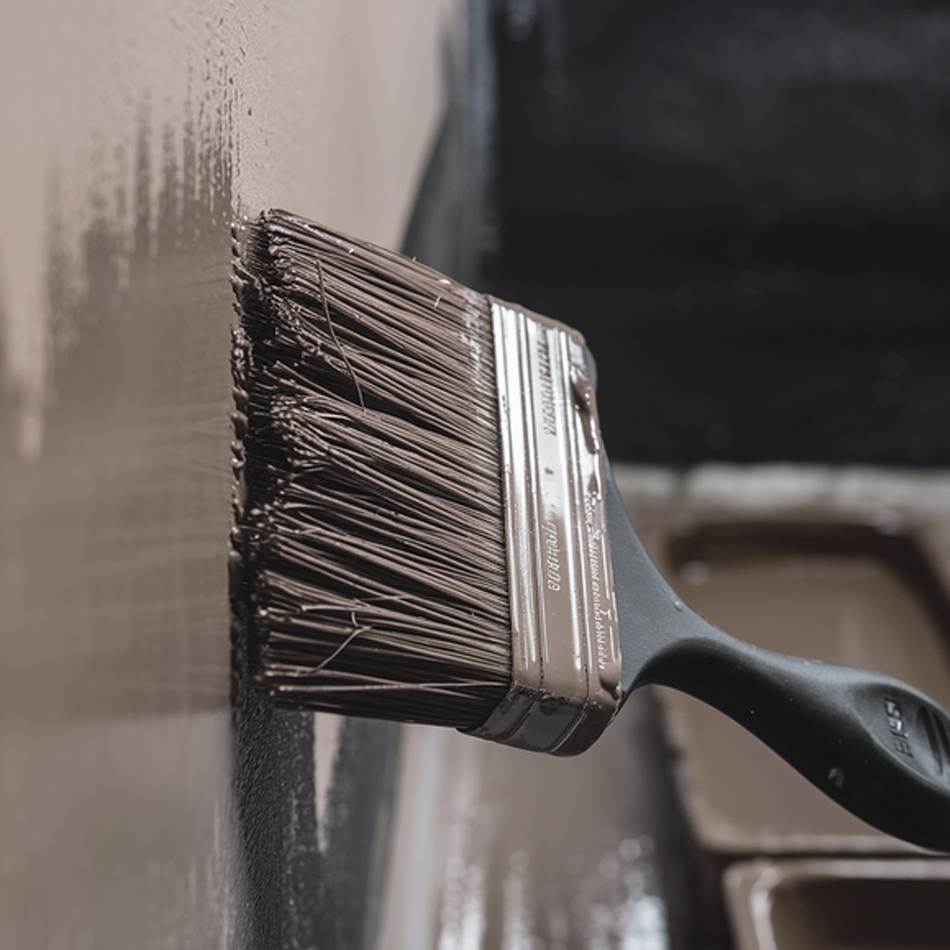 stone brown paint brush