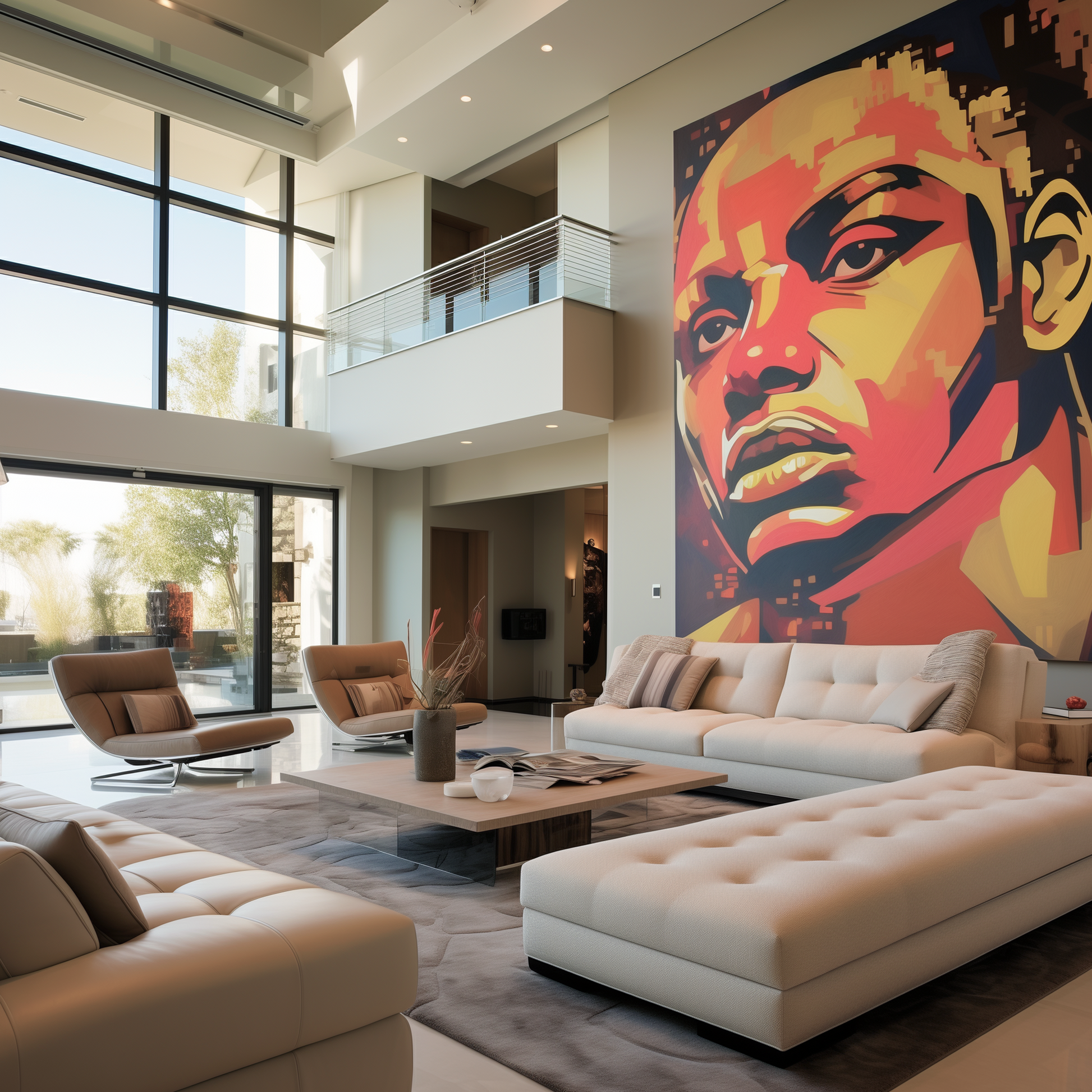 thunder painted living room
