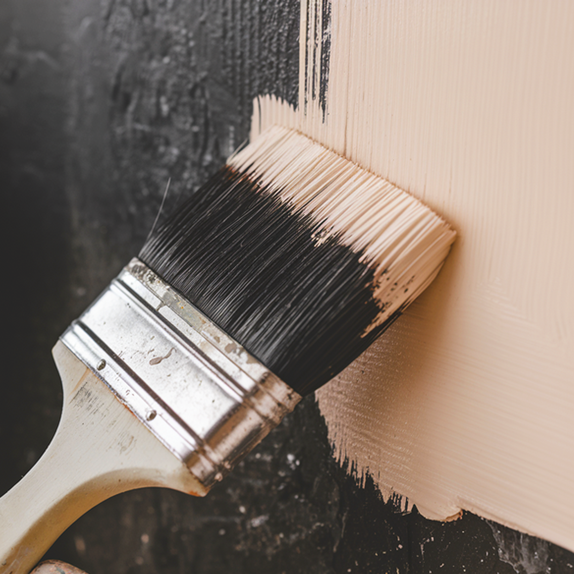 tissue pink paint brush