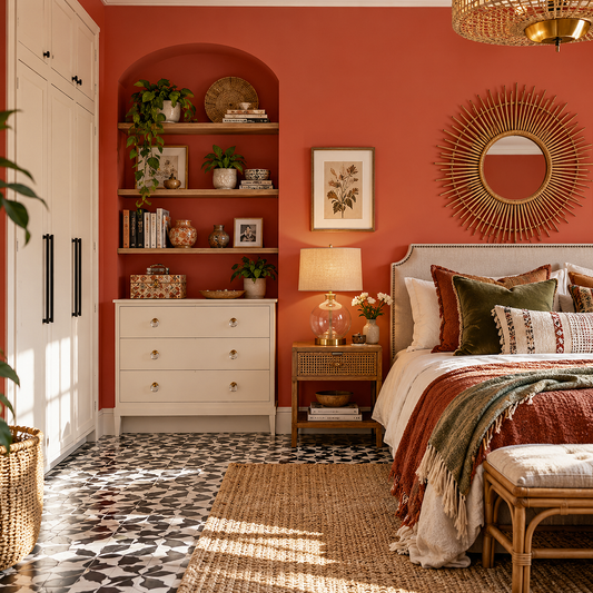 tomato galette painted living room