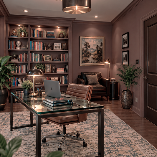 townsend harbor brown painted home office