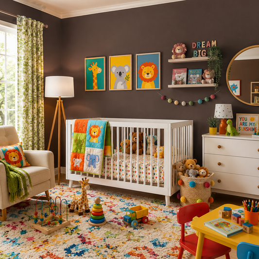 tudor brown painted nursery