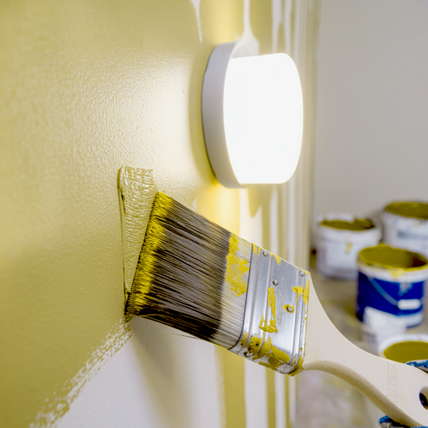 turning leaf paint brush