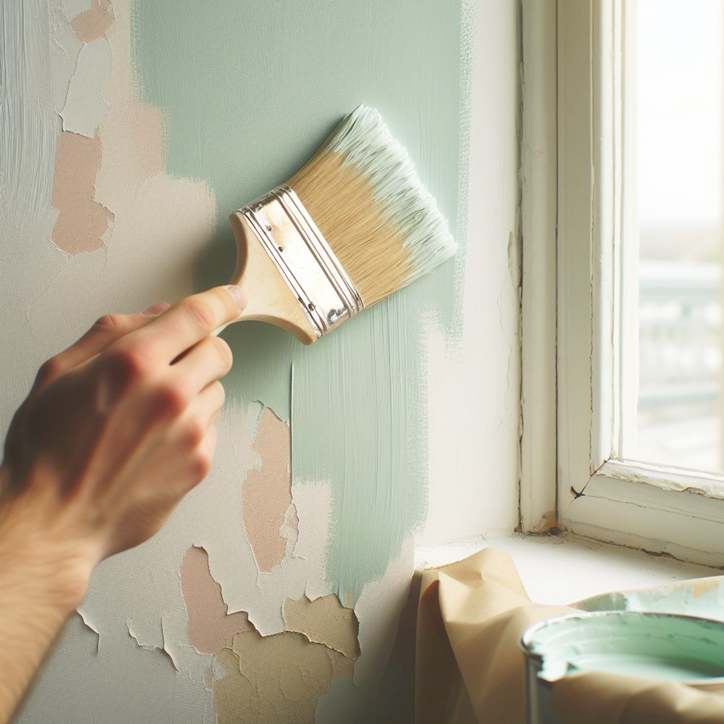 van alen green paint brush