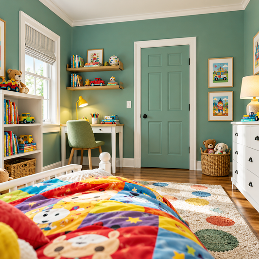webster green painted nursery