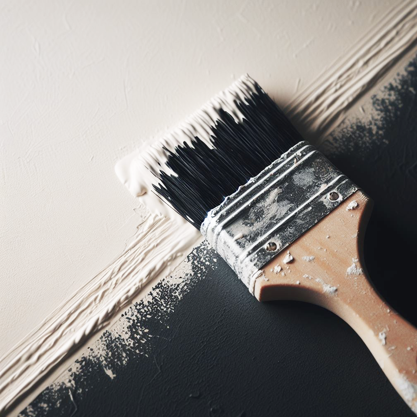 white paint brush
