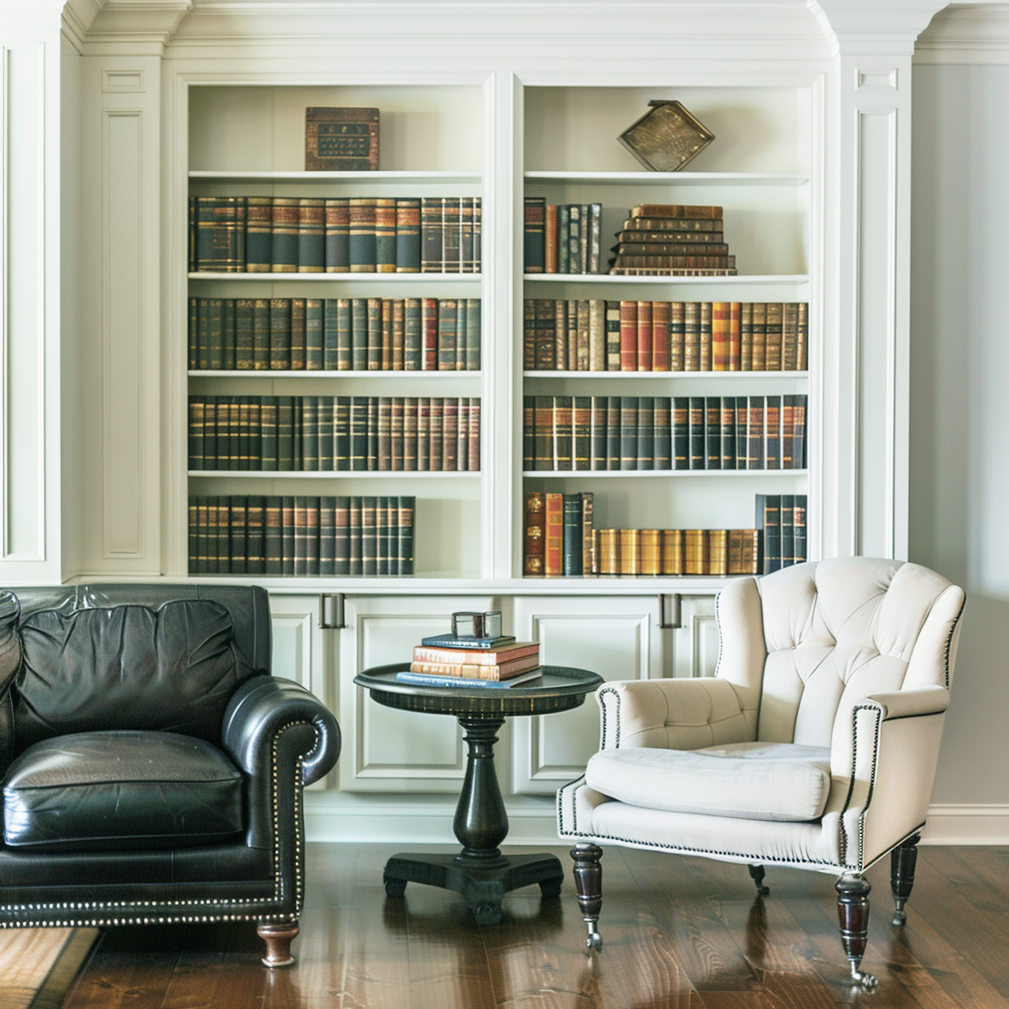 wickham gray painted library