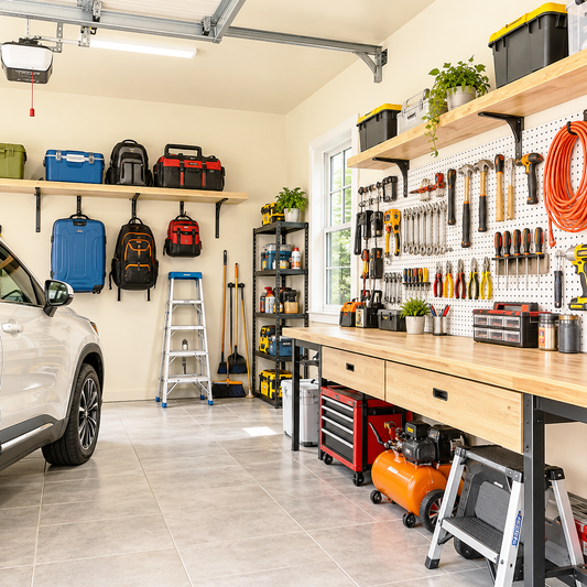 wood ash painted garage