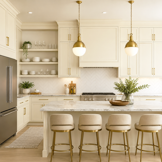 acadia white painted kitchen 
