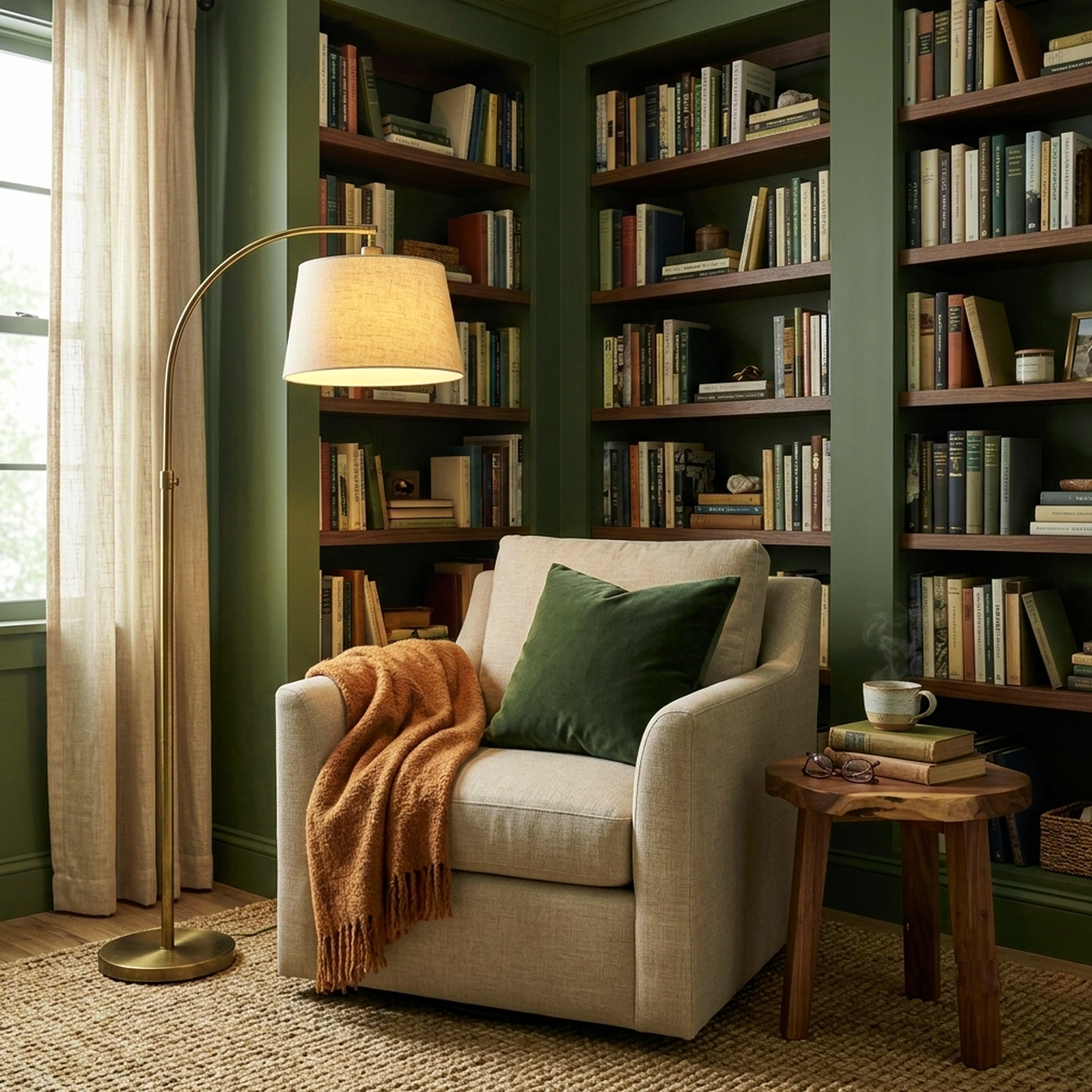 alligator alley painted reading nook