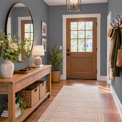 arctic seal painted hallway