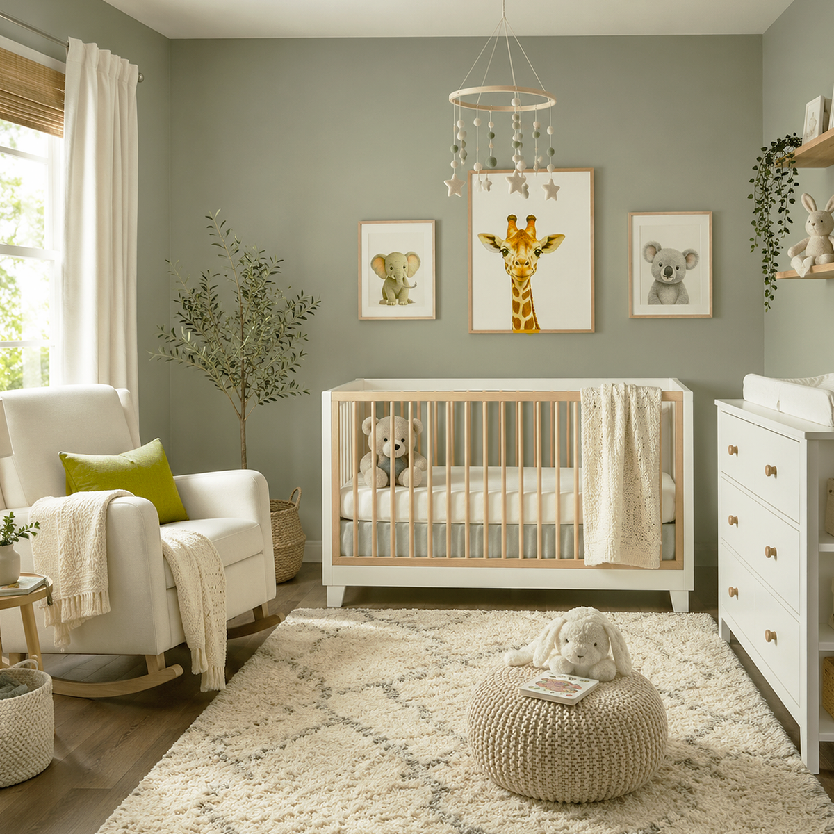 arctic shadows painted nursery