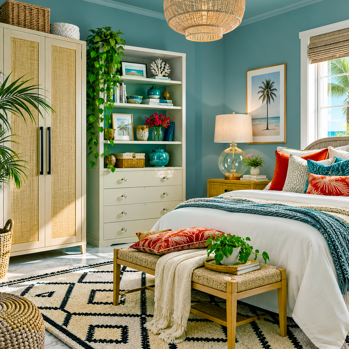baltic sea painted bedroom