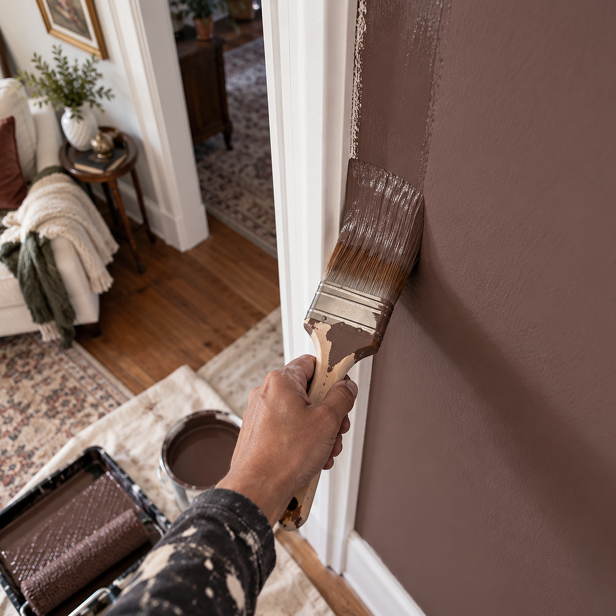 bison brown paint brush