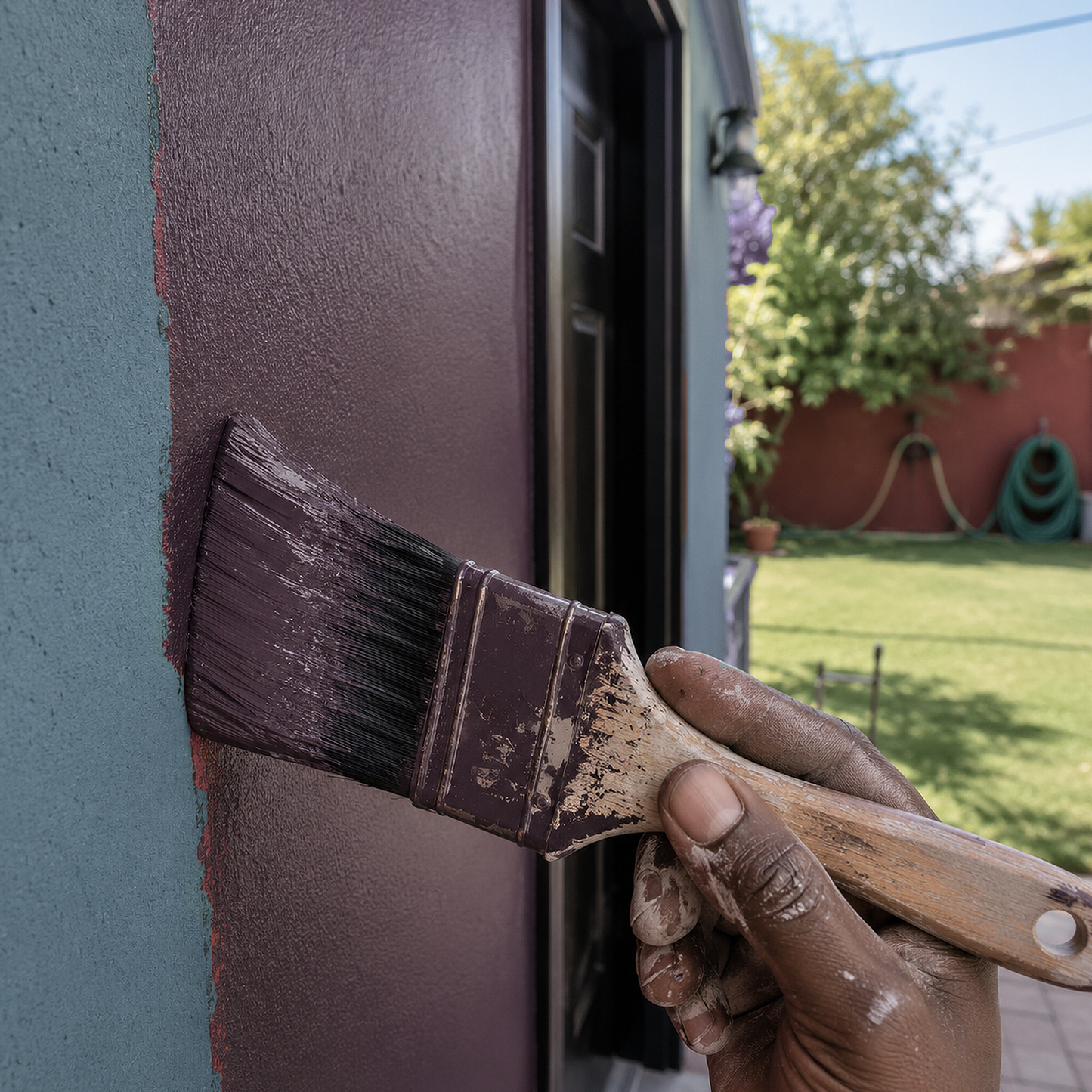 black raspberry paint brush