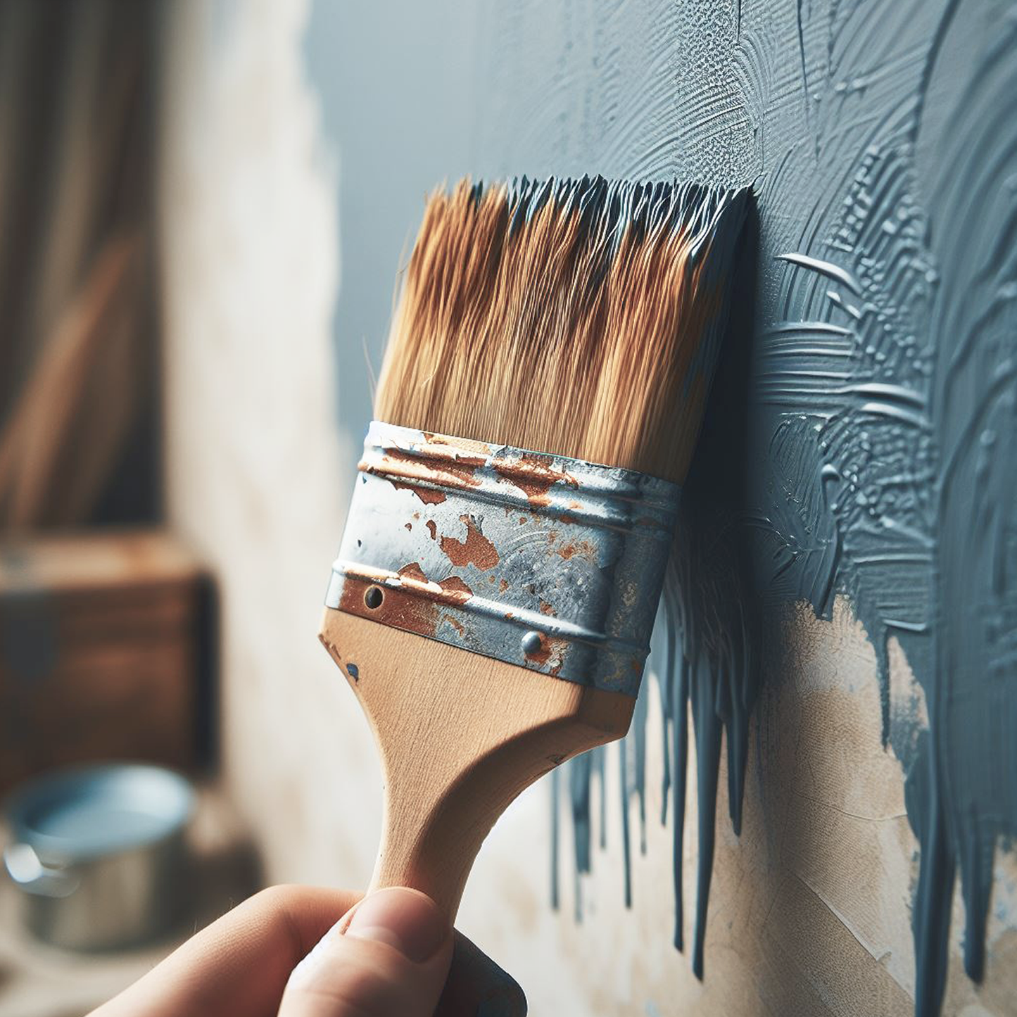 blue dusk paint brush