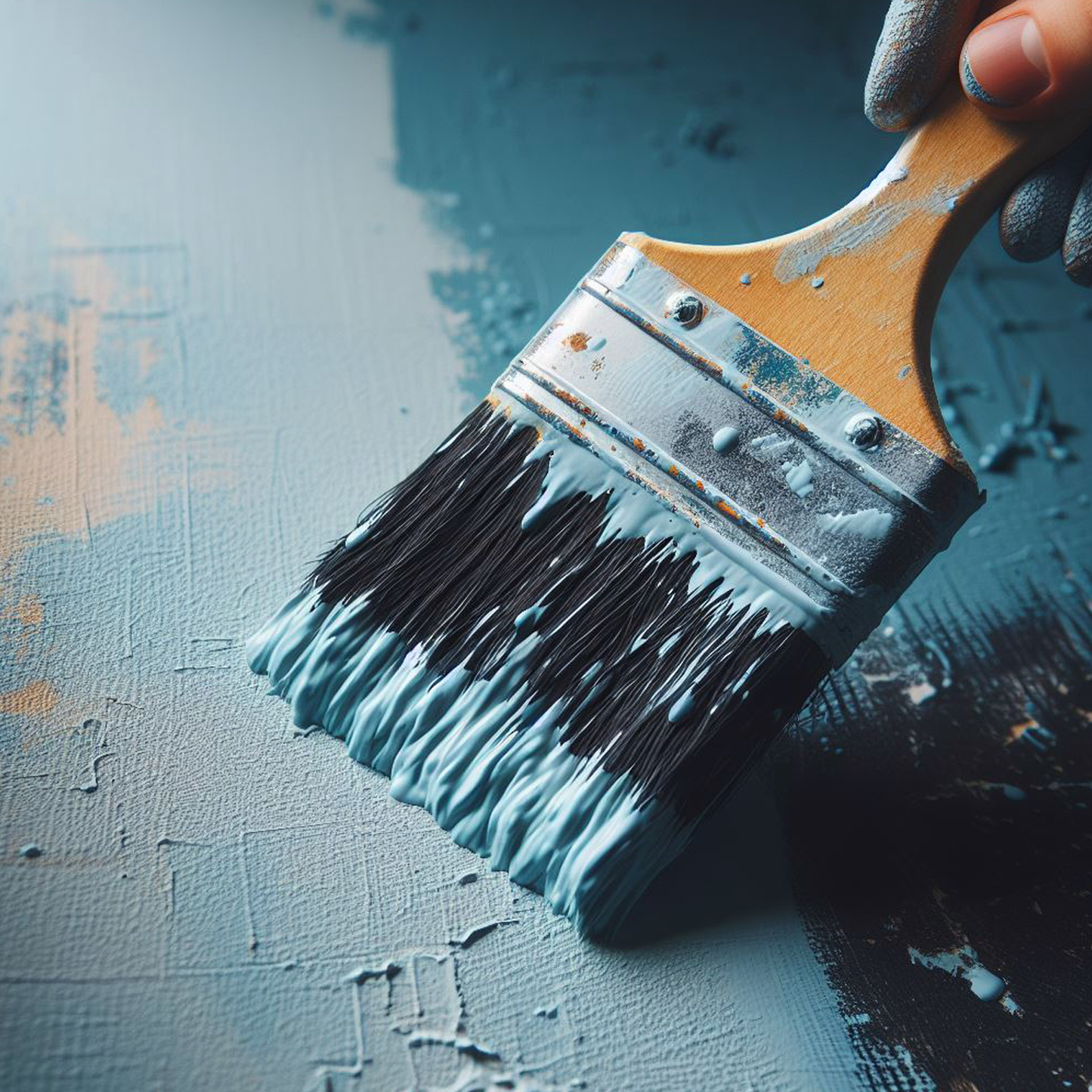 blue heather paint brush