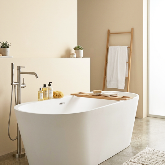 bone white painted bathroom