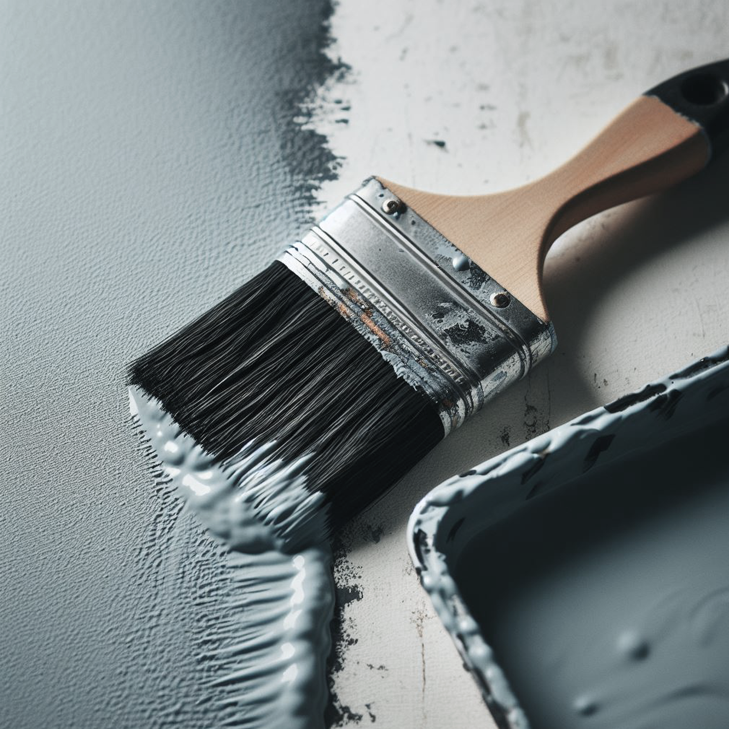 boothbay gray paint brush