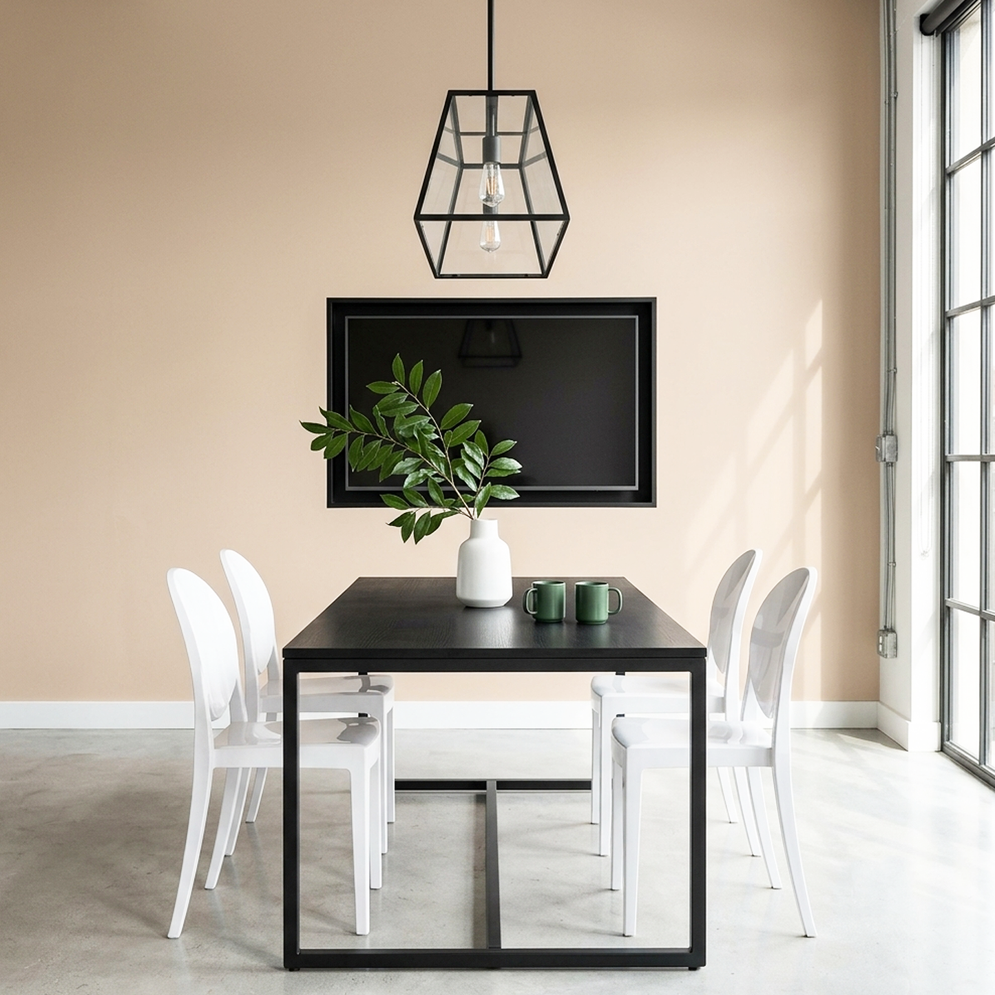 boudoir painted dinning room