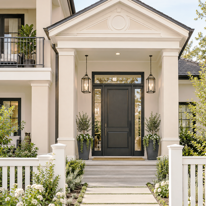 brandy cream painted entryway