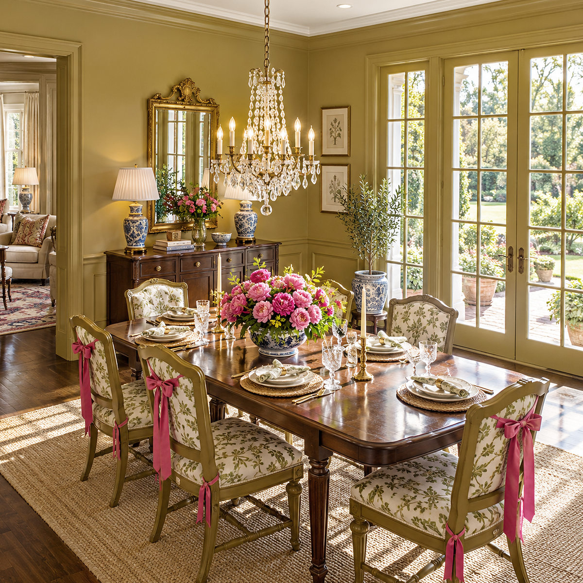 brazen painted dining room