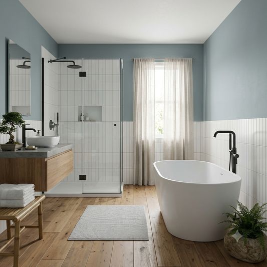 brewster gray paint bathroom