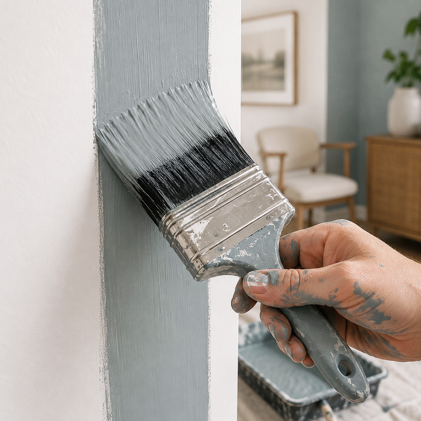brewster gray paint brush