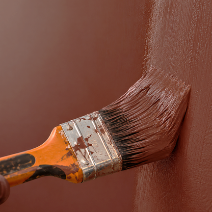 brick red paint brush