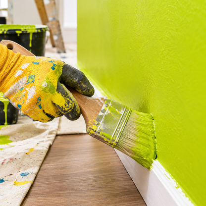 bright lime paint brush