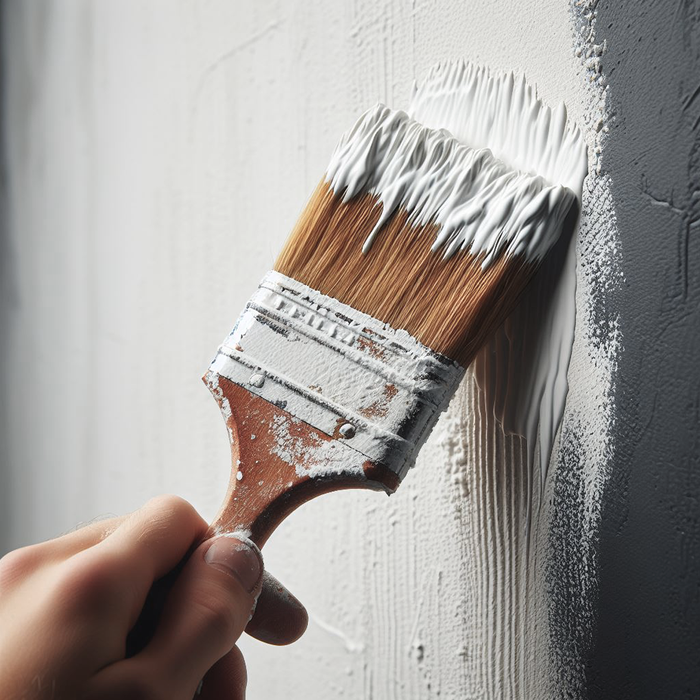 brilliant white paint brush