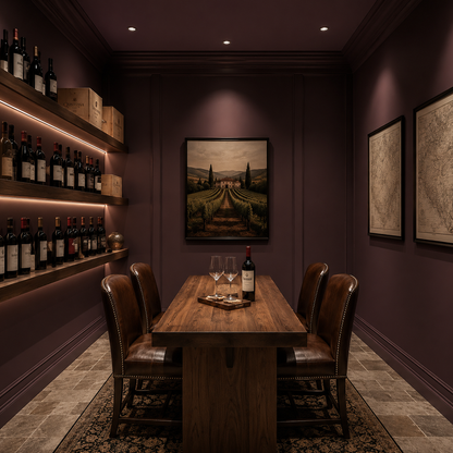 caponata painted wine collar