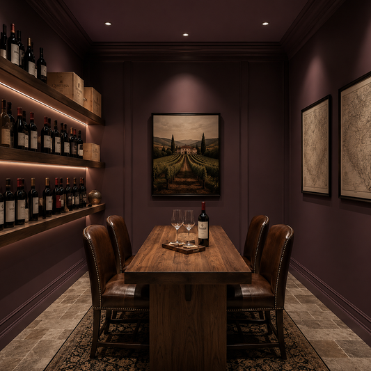 caponata painted wine collar