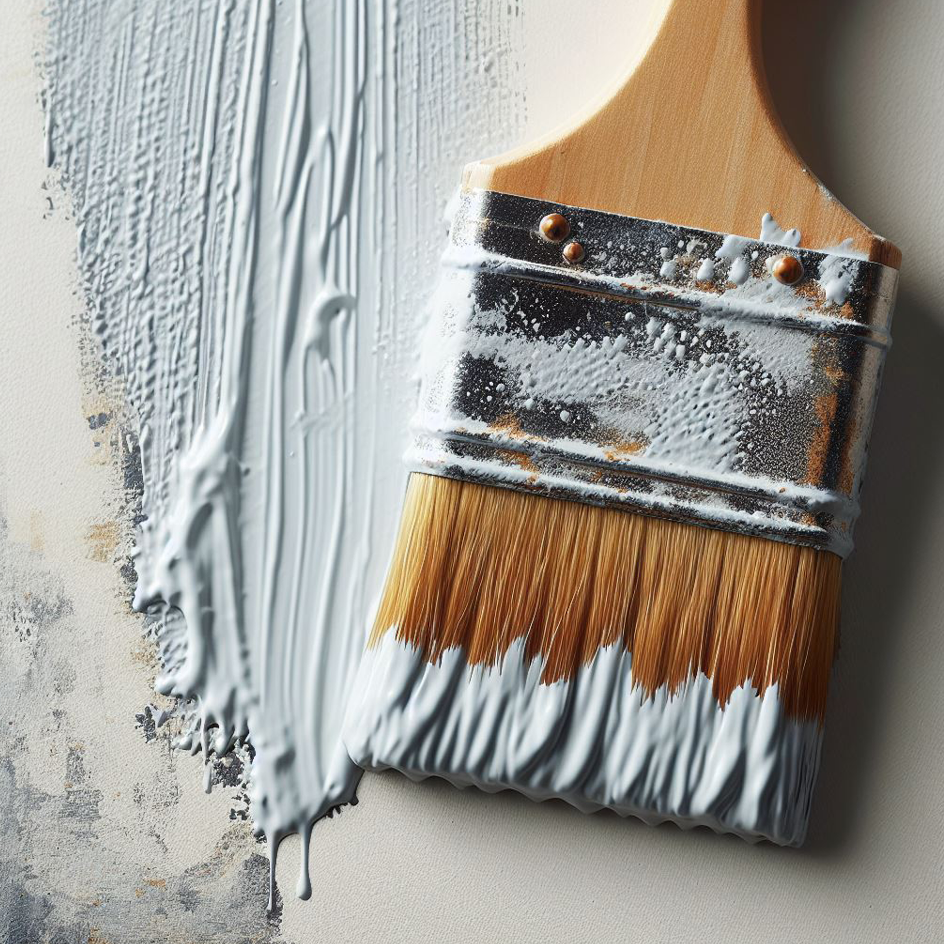 cascade white paint brush