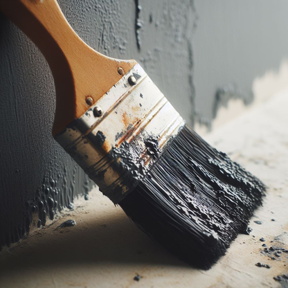 charcoal slate paint brush