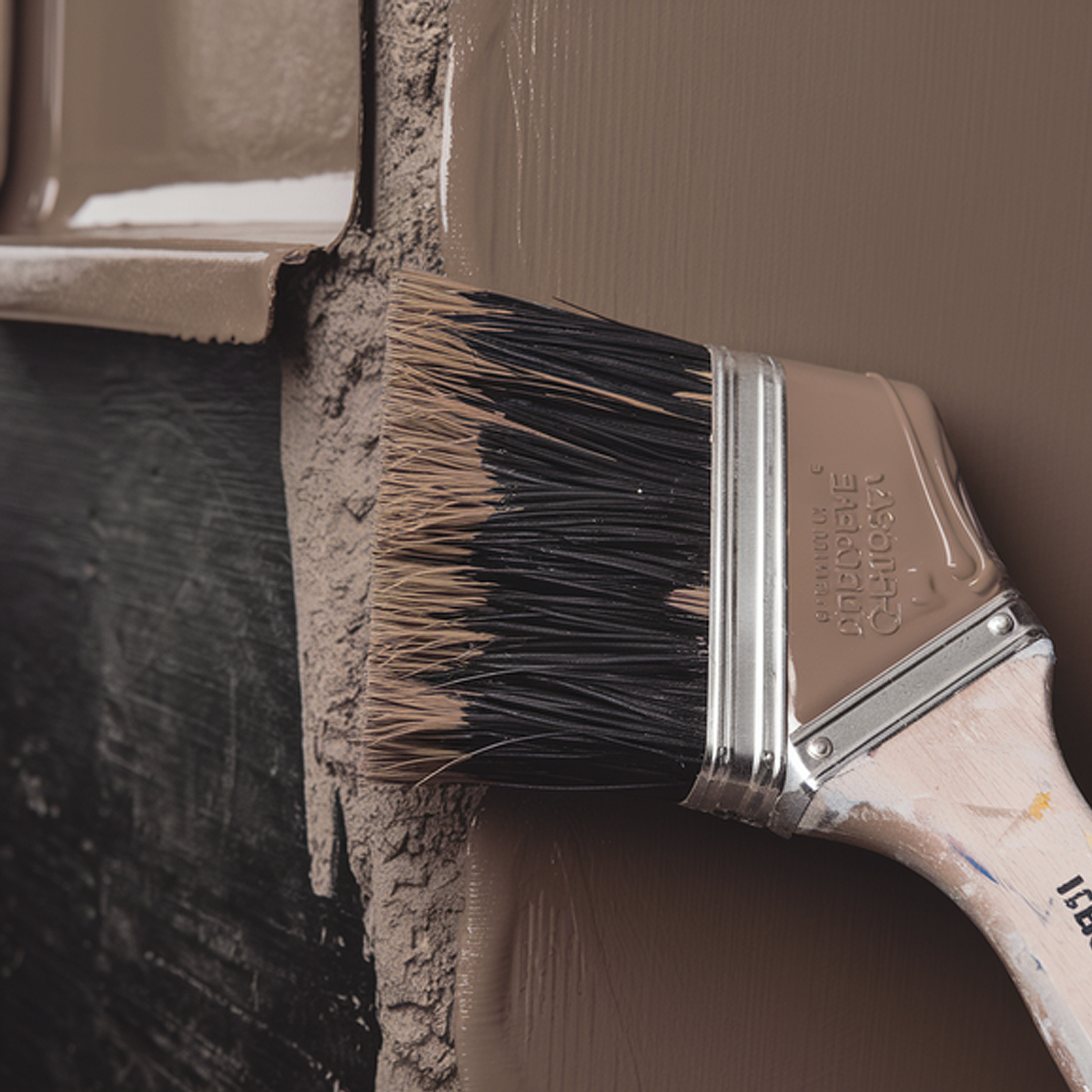 classic brown paint brush